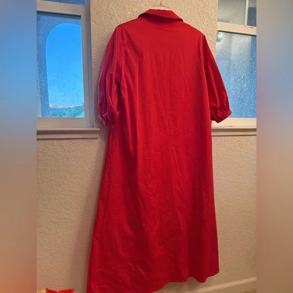 Hermoza Natalia Resort Wear & Quiet Luxury Susanna  Cinched Waist Maxi 💯% Cotton - Picture 10 of 14